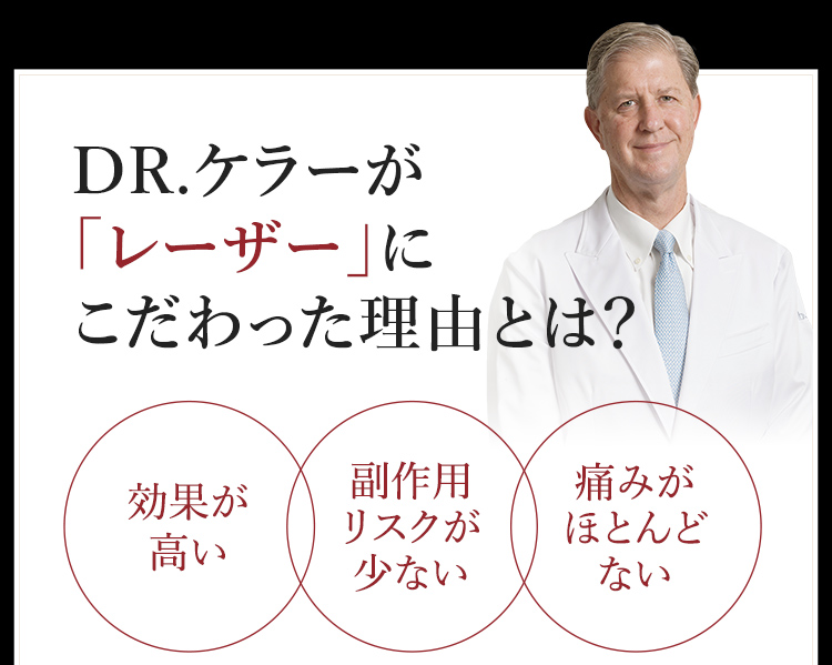 Dr.ケラーが「レーザー」にこだわった理由とは？