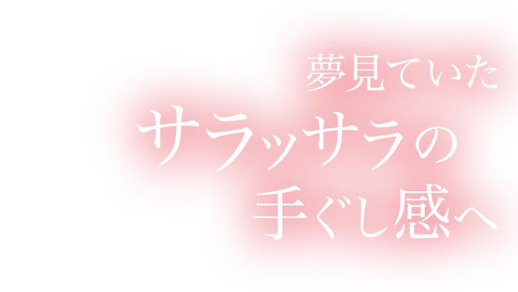 夢見ていたサラッサラの手ぐし感へ