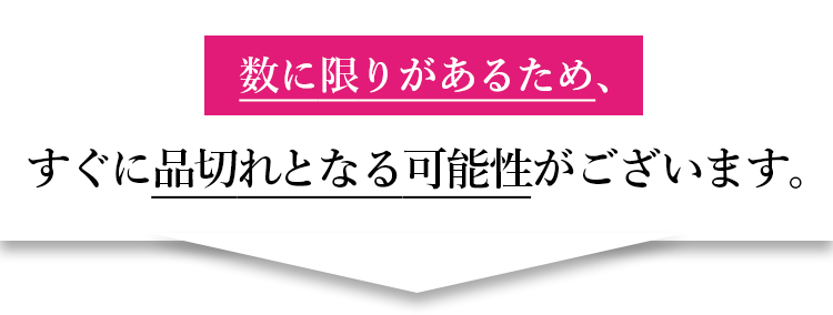 数に限りがあるため、すぐに品切れとなる可能性がございます。